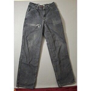 Sonoma Carpenter Jeans Men's 32x34 Baggy Relaxed Black Dark Wash Y2K Distressed